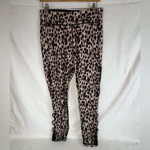 Victoria's Secret Leggings Women's 14 Cheetah Print High Waist Pants Mesh Leg
